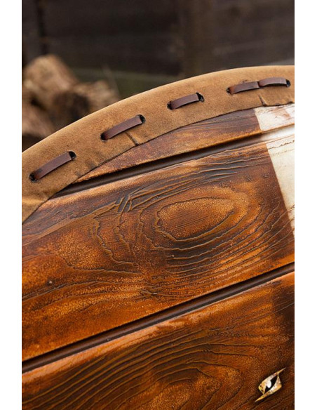 Escudo Viking Thegn Branco/Madeira...