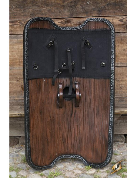 Escudo Romano Titã em látex, 130x85 cm.