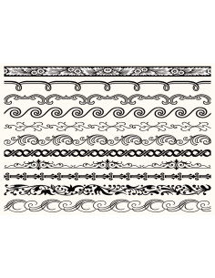 Tatuagem temporária para pulseiras medievais