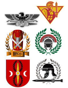 Tatuagem temporária com motivos legiões romanas