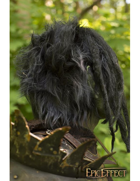 Máscara Green Brute Orc com cabelo