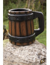 Caneca de cerveja medieval em látex para LARP, 24x21 cm.