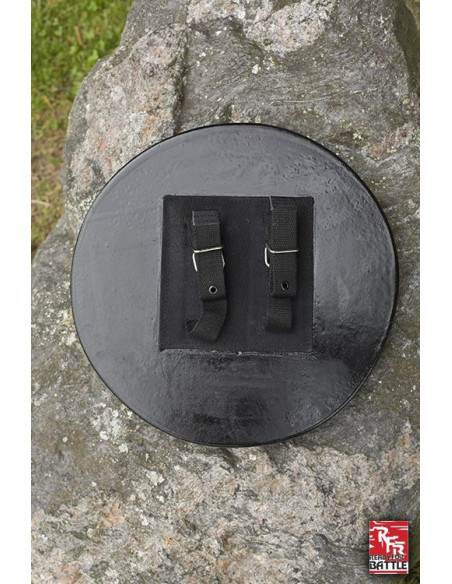 Broquel de látex preto medieval para...