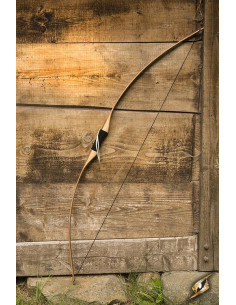 Arco medieval longo de madeira jovem para LARP, 156 cm.