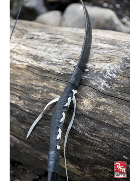 Arco medieval preto. Corda 88 cm.