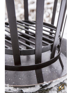 Aquecedor de campo medieval para fazer fogo 2