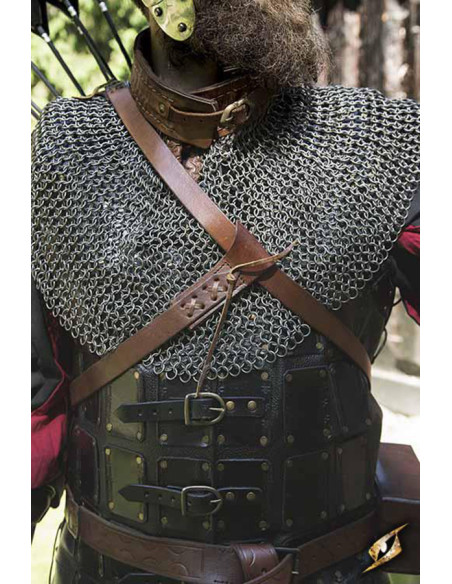 Aljava de couro imperial para LARP,...