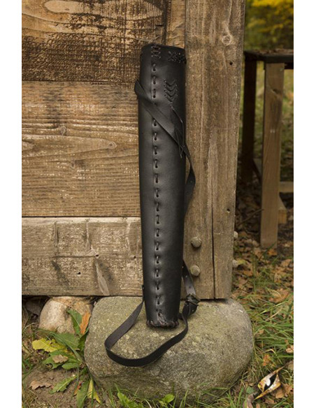 Aljava pequena de caçador medieval...