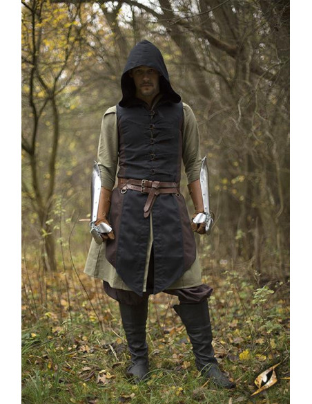 Colete Rogue Altair marrom-preto em...