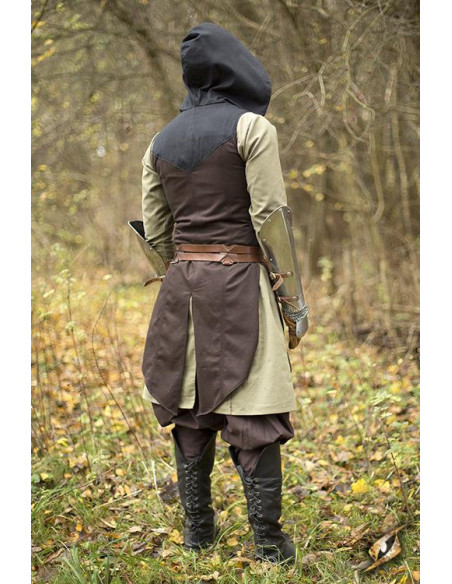 Colete Rogue Altair marrom-preto em...