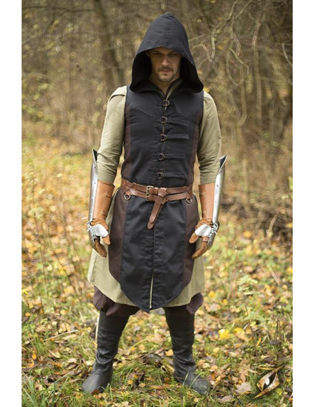 Colete Rogue Altair marrom-preto em...