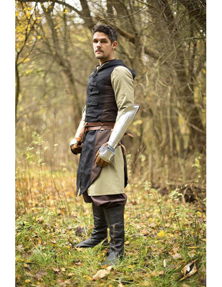 Colete Rogue Altair marrom-preto em...