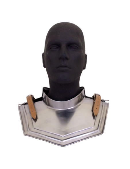 Gorjal de aço medieval, século XV