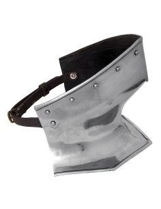 Protetor de pescoço de armadura de aço medieval, 1,6 mm. 2