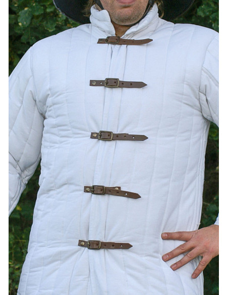 Camarão branco ajustável com fivelas