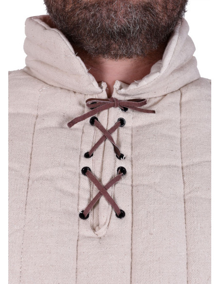 Gambeson longo com mangas removíveis