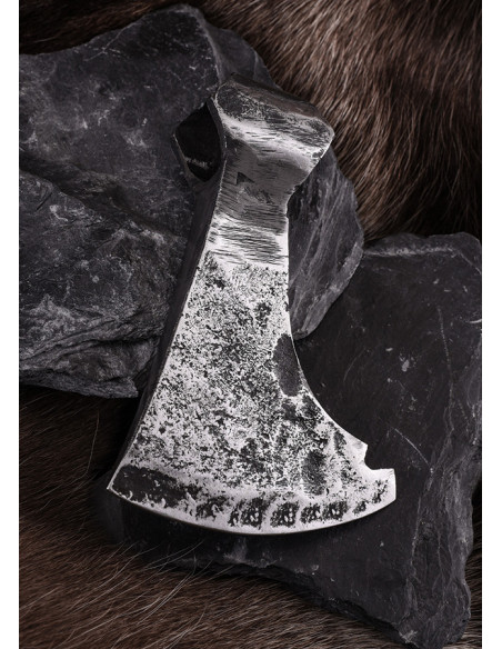 Cabeça de machado barbudo decorativo,...