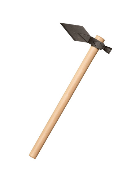 Machado com martelo e lâmina em forma...