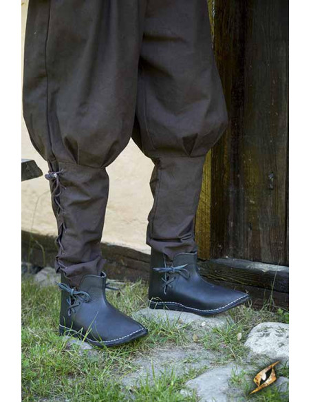 Botins medievais Galahad pretos