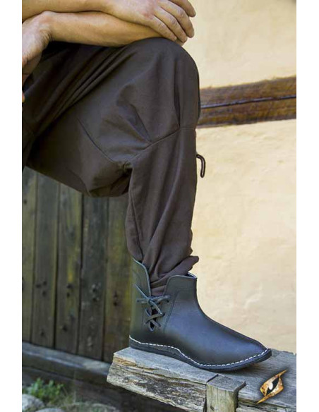 Botins medievais Galahad pretos