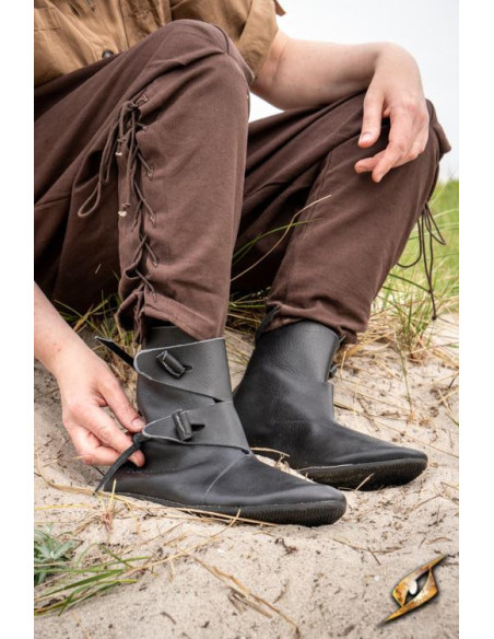 Botim viking e medieval Jorik em preto