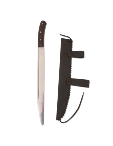 Espada scramasaxon funcional com bainha