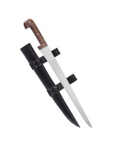 Scalex longo com bainha de couro 2