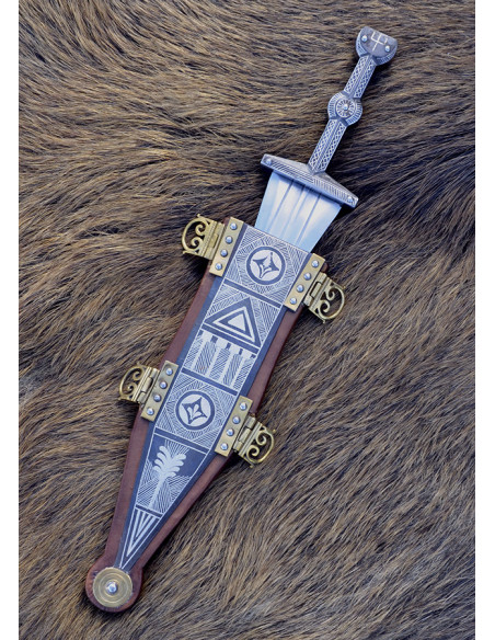 Vindonissa pugio incrustado de prata