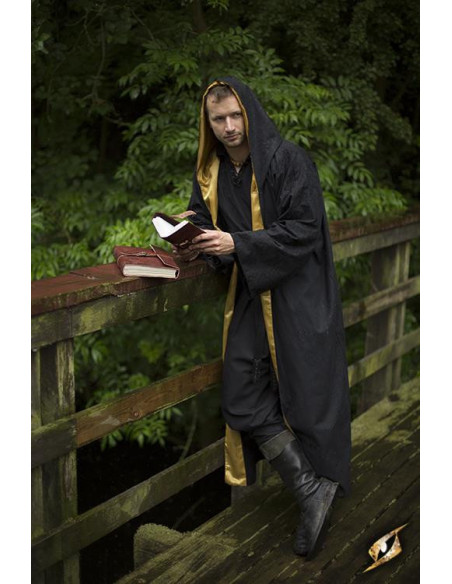 Manto de feiticeiro com capuz,...