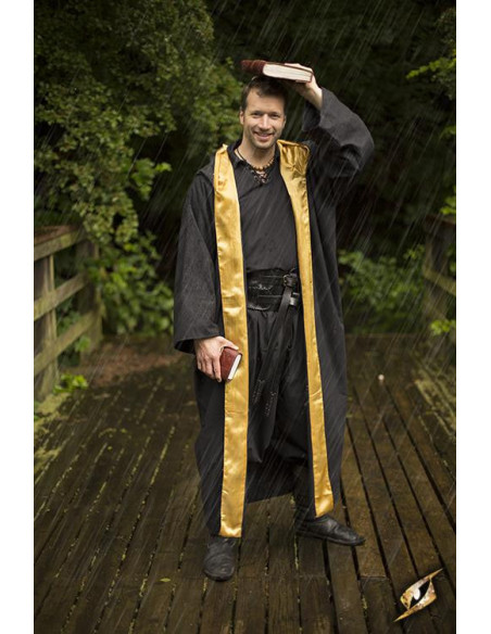 Manto de feiticeiro com capuz,...