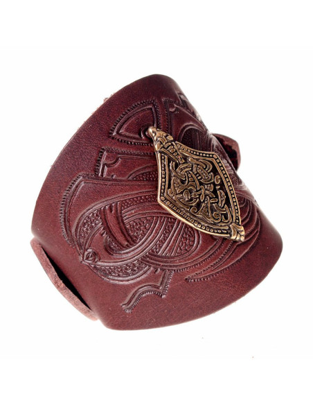 Pulseira Viking Harald com relevos em...