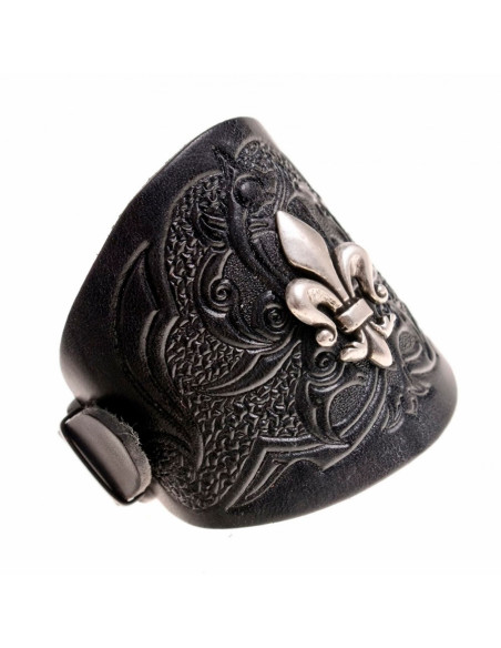 Pulseira medieval flor de lis com...