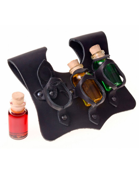 Baldric com 3 frascos de poções...