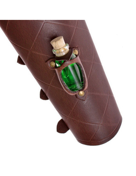 1 pulseira de couro com 1 frasco de...