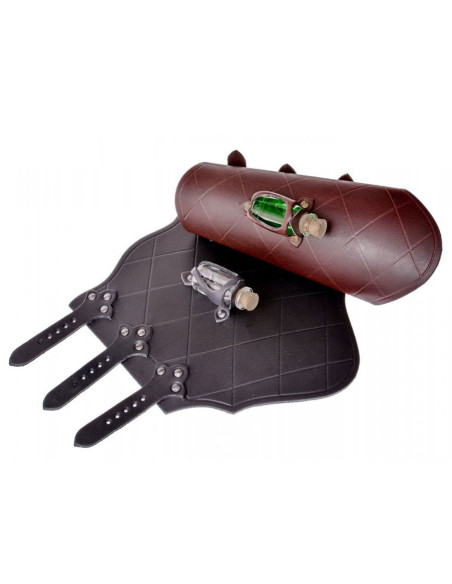 1 pulseira de couro com 1 frasco de...