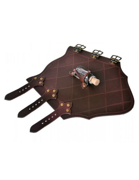 1 pulseira de couro com 1 frasco de...