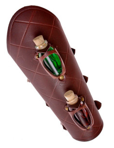 1 Pulseira de couro com 2 potes de poção mágica