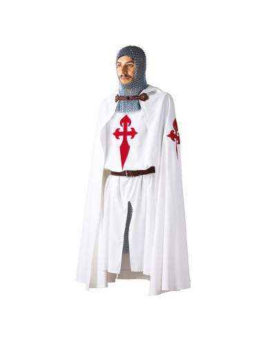Cavaleiros de Santiago capa com cruz bordada