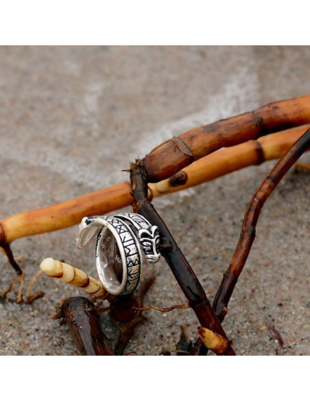 Anel Viking com letras rúnicas do...