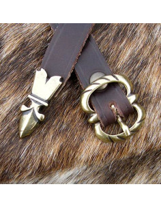 Faixa estreita medieval de flores-de-lis, séculos XIII-XIV