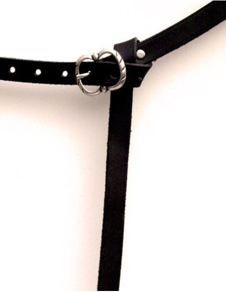 Cinto medieval flor-de-lis com fivela...