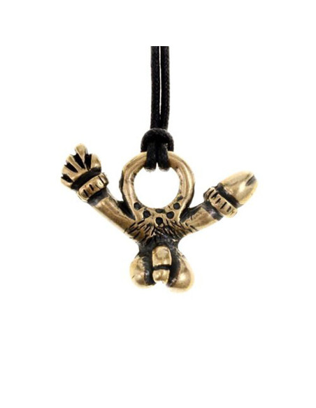 Pingente de falo romano e amuleto