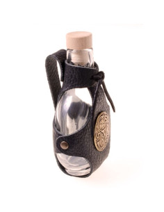 Frasco de vidro com baldric para pomadas e poções... 2