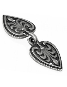 Fecho coração-fleur de lis Vestido ou capa medieval e...