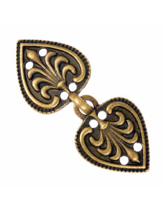 Fecho coração-fleur de lis Vestido ou capa medieval e... 2