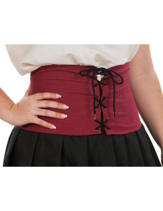 Espartilho alto medieval em cor marrom