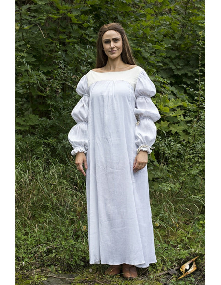 Lucrecia vestido medieval em off-white