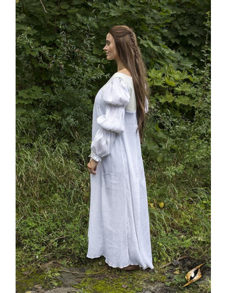 Lucrecia vestido medieval em off-white