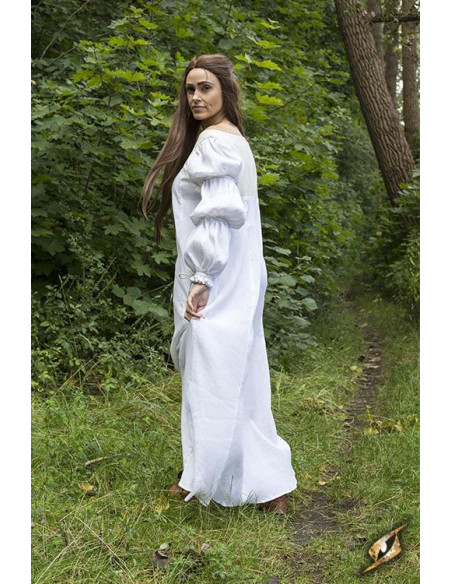 Lucrecia vestido medieval em off-white