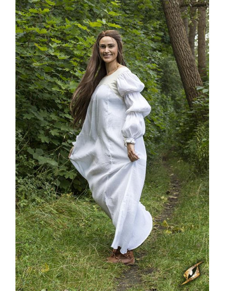 Lucrecia vestido medieval em off-white